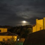 סופר מון מעל מדרשת הגולן