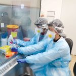 מעבדה לאבחון נגיף הקורונה במרכז הרפואי "זיו" בצפת